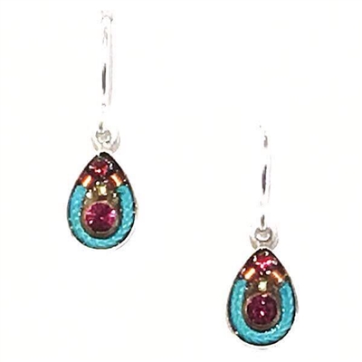 Firefly Earrings-Petite Teardrop-Multi Color