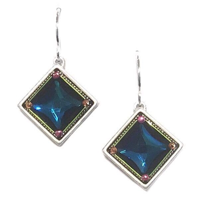 Firefly Earrings-Geometric Diamond-Multi Color
