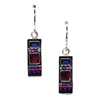 Firefly Earrings-La Dolce Vita Rectangle- Bermuda Blue