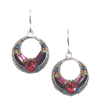 Firefly Earrings-Simple Hoop- Multi Color