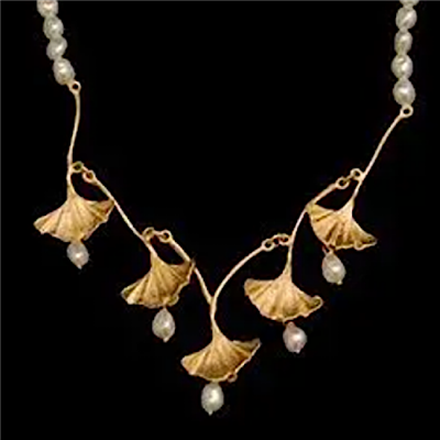 Ginkgo Pearl Necklace