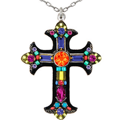 Firefly Large Mosaic Cross- Multi Color