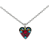 Firefly Small  Heart Pendant-Multi Color