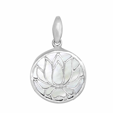 Sterling Silver Pendant- Mother of Pearl