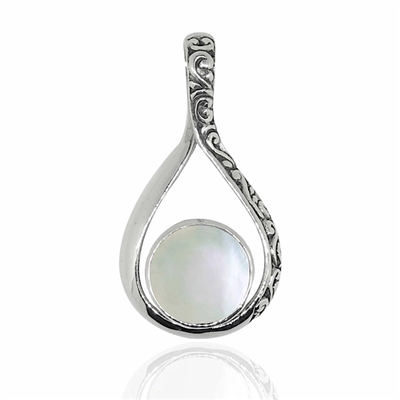 Sterling Silver Pendant- Mother of Pearl