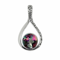 Sterling Silver Pendant- Mystic Topaz