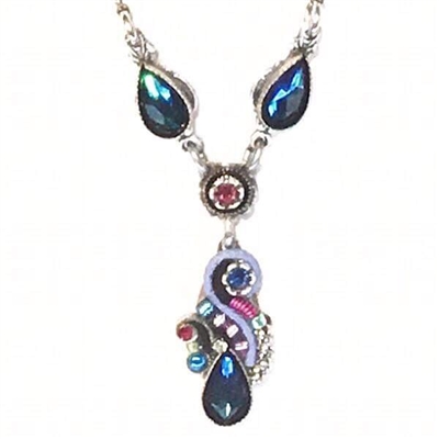 Firefly Necklace- Lily Drop- Bermuda Blue