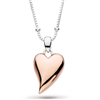 Desire Lust Heart Rose Gold Necklace