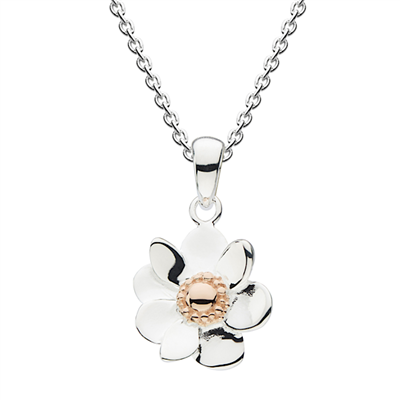 Sterling Silver & Rose Gold Plated â€œAnemoneâ€ Necklace