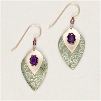 Holly Yashi Earrings-Arabella- Sage/Amethyst