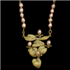 Water Lily Pearl Necklace