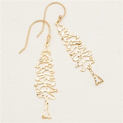 Holly Yashi Earrings-Redwood- Gold