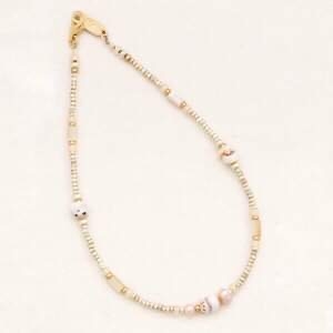 Holly Yashi Beaded Anklet- Sand Dollar