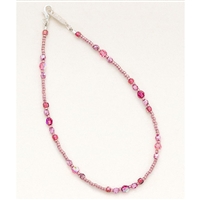 Holly Yashi Beaded Anklet- Sparkle of Pink