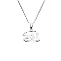 Sterling Silver Polar Bear Pendant