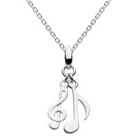 Sterling Silver Musical Melody Pendant