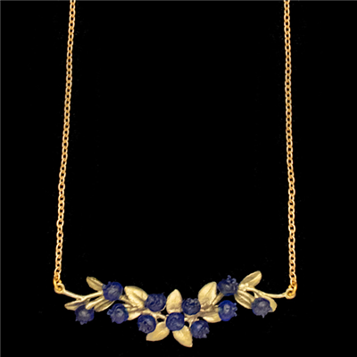 Wild Blueberry Bar Necklace