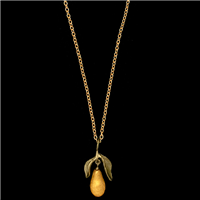 Golden Pear Pendant