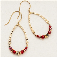 Holly Yashi Earrings- Ayla- Scarlet