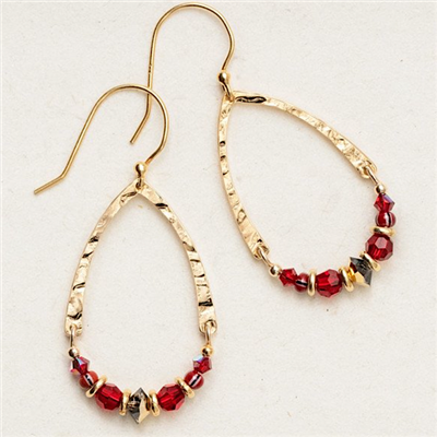 Holly Yashi Earrings- Ayla- Scarlet