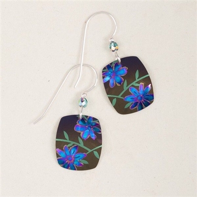 Holly Yashi Earrings- Meadow- Brown/Blue