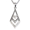 Sterling Silver Pendant- Arrow with Cubic Zirconia