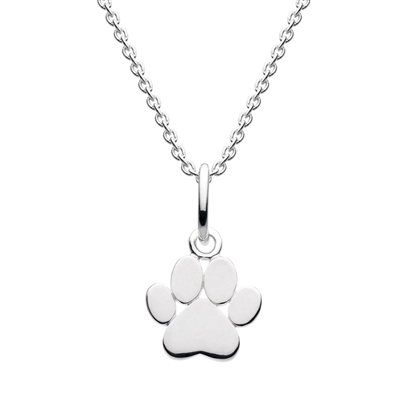 Sterling Silver Pendant- Paw Print