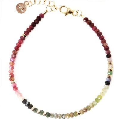 Watermelon Tourmaline Bracelet