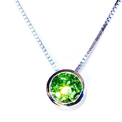 Sterling Silver Pendant- Peridot