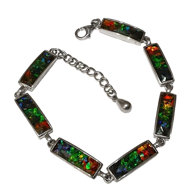 Sterling Silver Bracelet- Ammolite