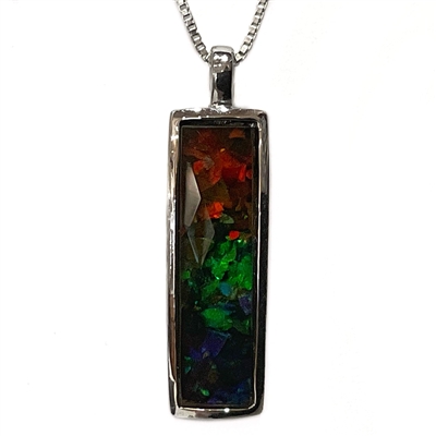 Sterling Silver Pendant- Ammolite