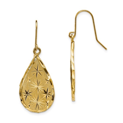 14k Dangle Earrings- Two Toned