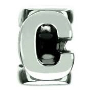 1/2 price- Chamilia Bead -Initial-C-Retired