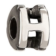 1/2 price- Chamilia Bead -Initial-H-Retired