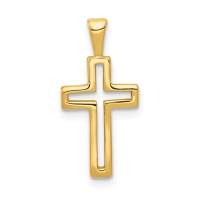 14k Gold Cross Pendant