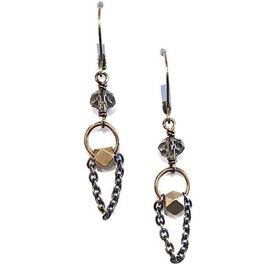 Smoky Quartz Dangle  Earrings