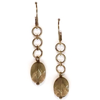 Smoky Quartz Dangle  Earrings