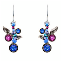 Firefly Earrings-Scallop Drops- Sapphire