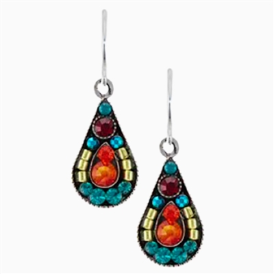 Firefly Earrings- Petite Teardrop-Multi Color