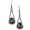 Moss Agate Dangle Earrings