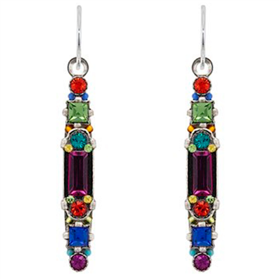 Firefly Earrings- Linear-Multi Color