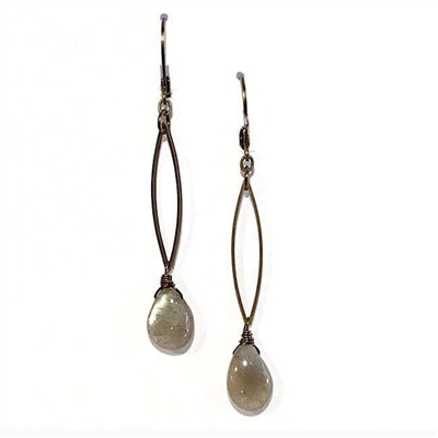 Labradorite Dangle  Earrings