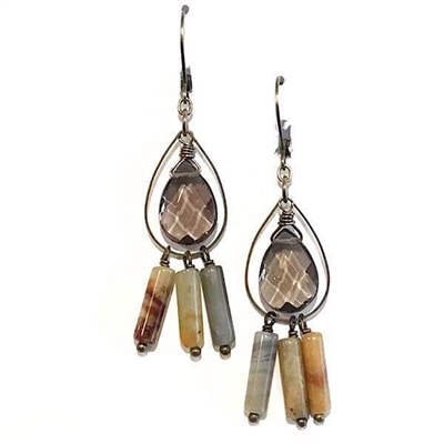 Smoky Quartz Dangle Earrings