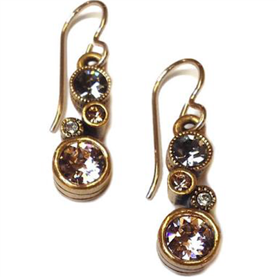 Antique Gold â€œCassieâ€Earrings- Champagne