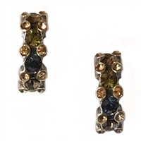 Antiqued Silver  â€œAtomicâ€ Post Earrings- Cascade