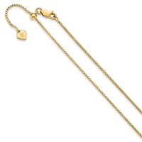 Gold Filled Adjustable Round Box Chain
