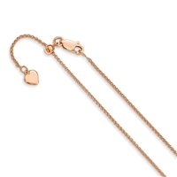 Rose Gold Filled Adjustable Spiga Chain