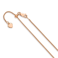 Rose Gold Filled Adjustable Spiga Chain