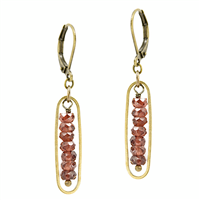 Garnet â€œPeapodâ€ Earrings