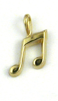 14K Gold Charm-Musical Note